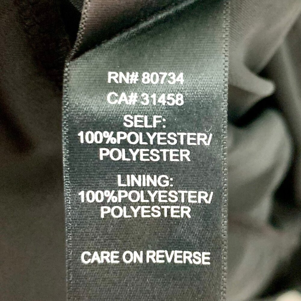 Max & Cleo Black Cocktail Dress Tiered Design Adjustable Size 8 Chiffon Organza - Picture 10 of 10